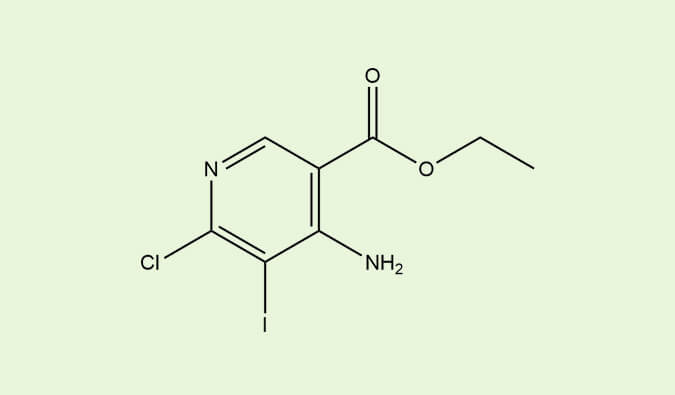 4-氨基-6-氯-5-碘吡啶-3-羧酸乙酯.jpg